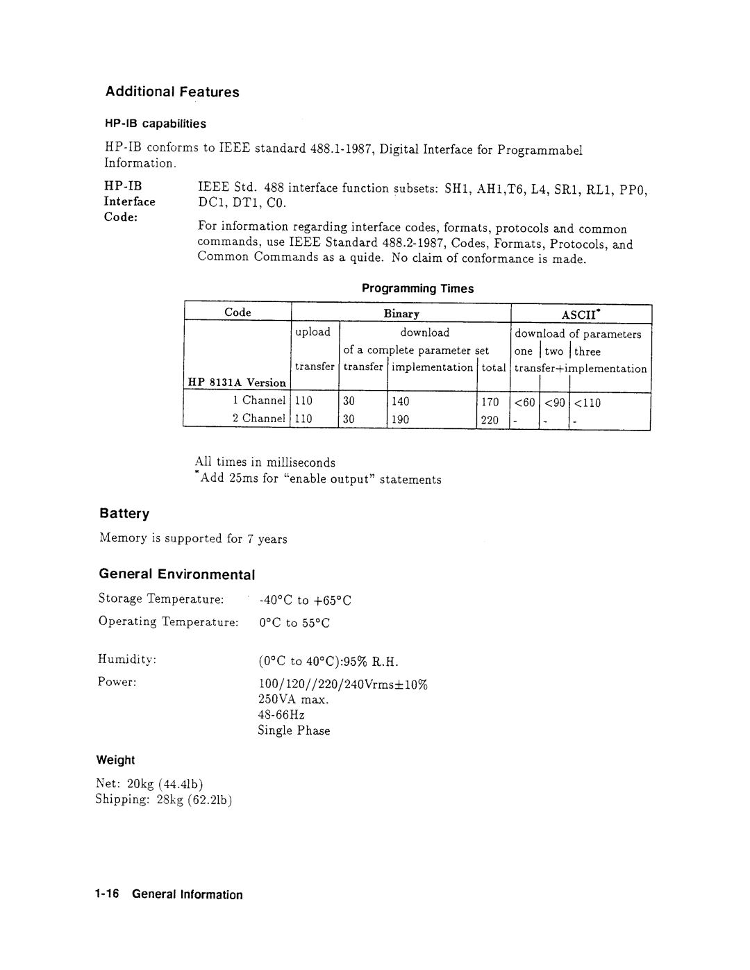 Agilent Technologies 08131-90001 service manual 