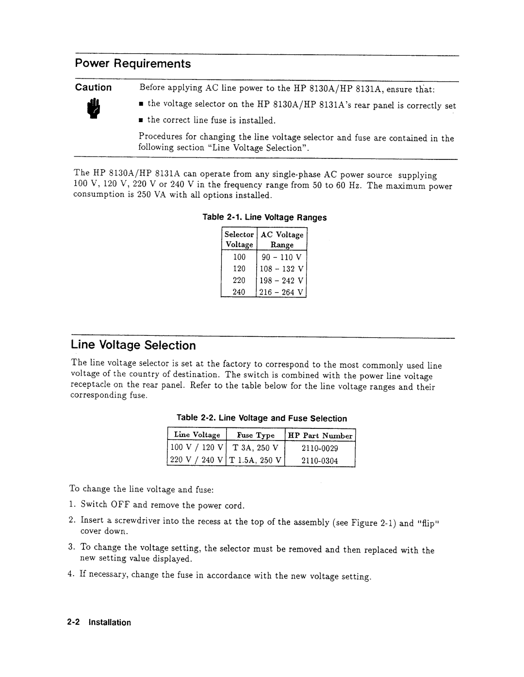 Agilent Technologies 08131-90001 service manual 