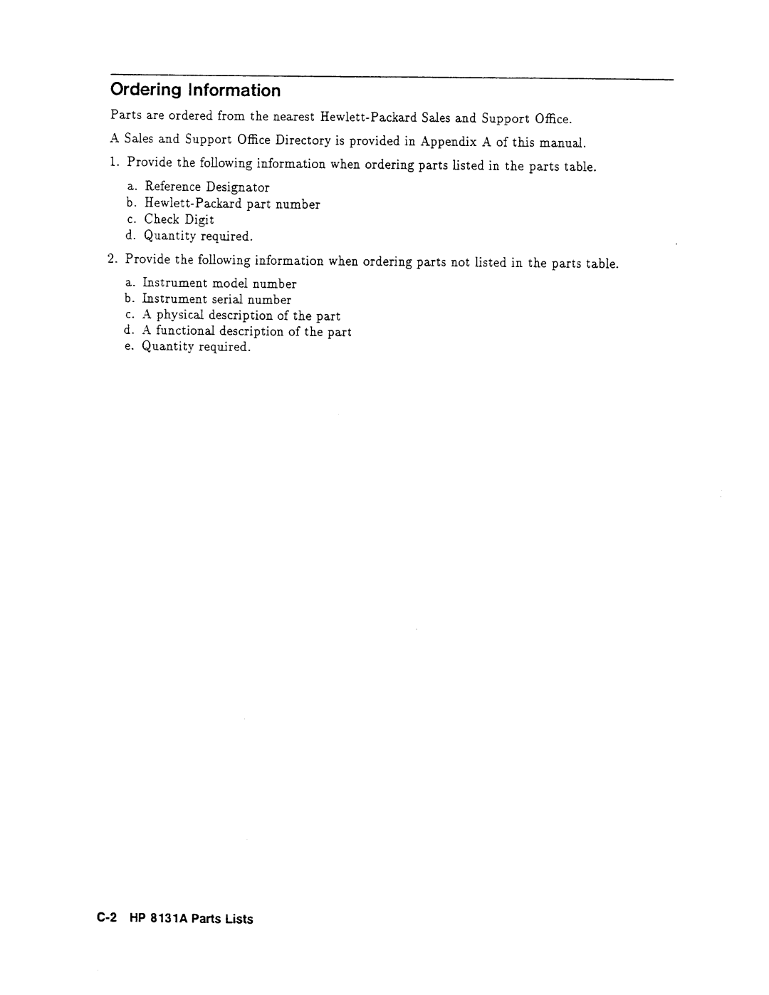 Agilent Technologies 08131-90001 service manual 