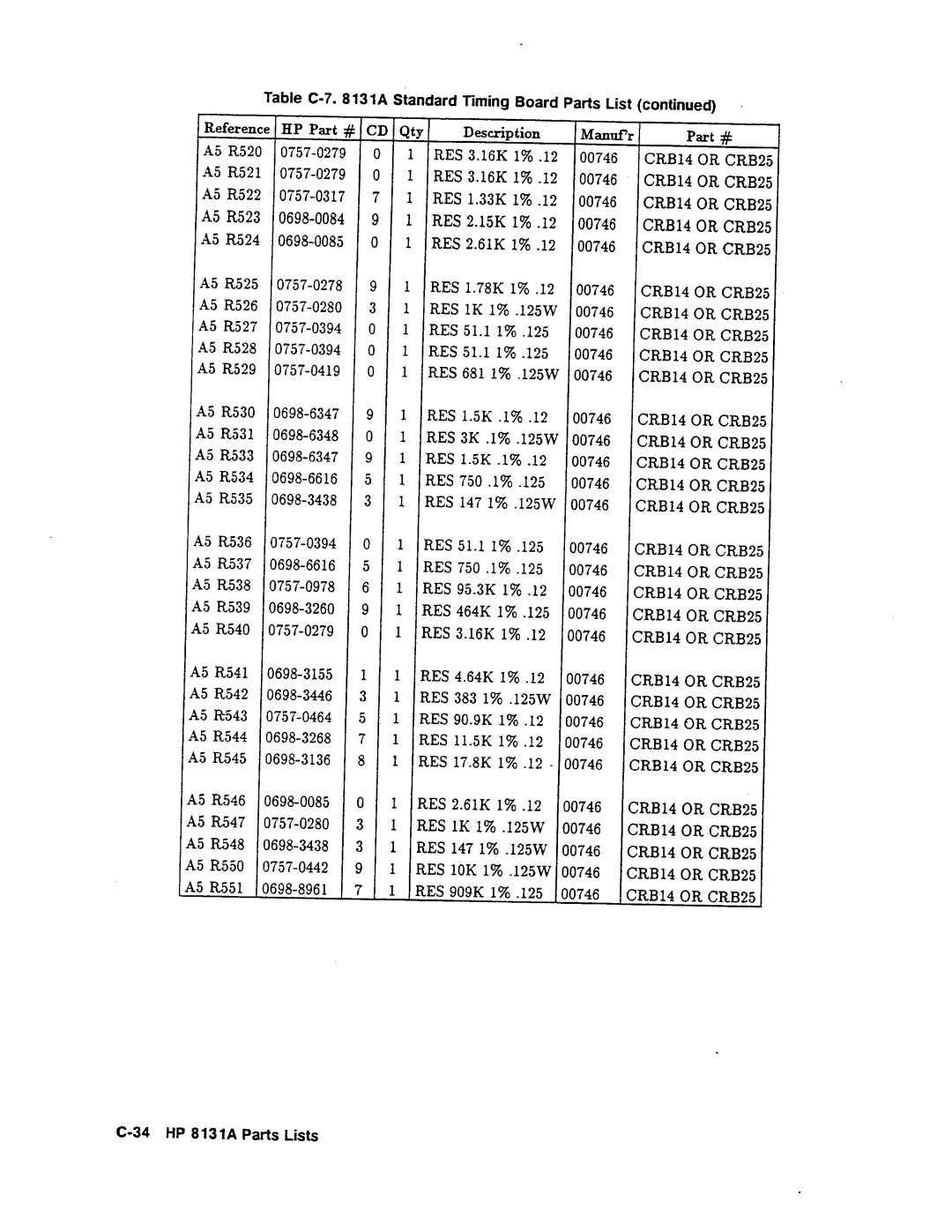 Agilent Technologies 08131-90001 service manual 