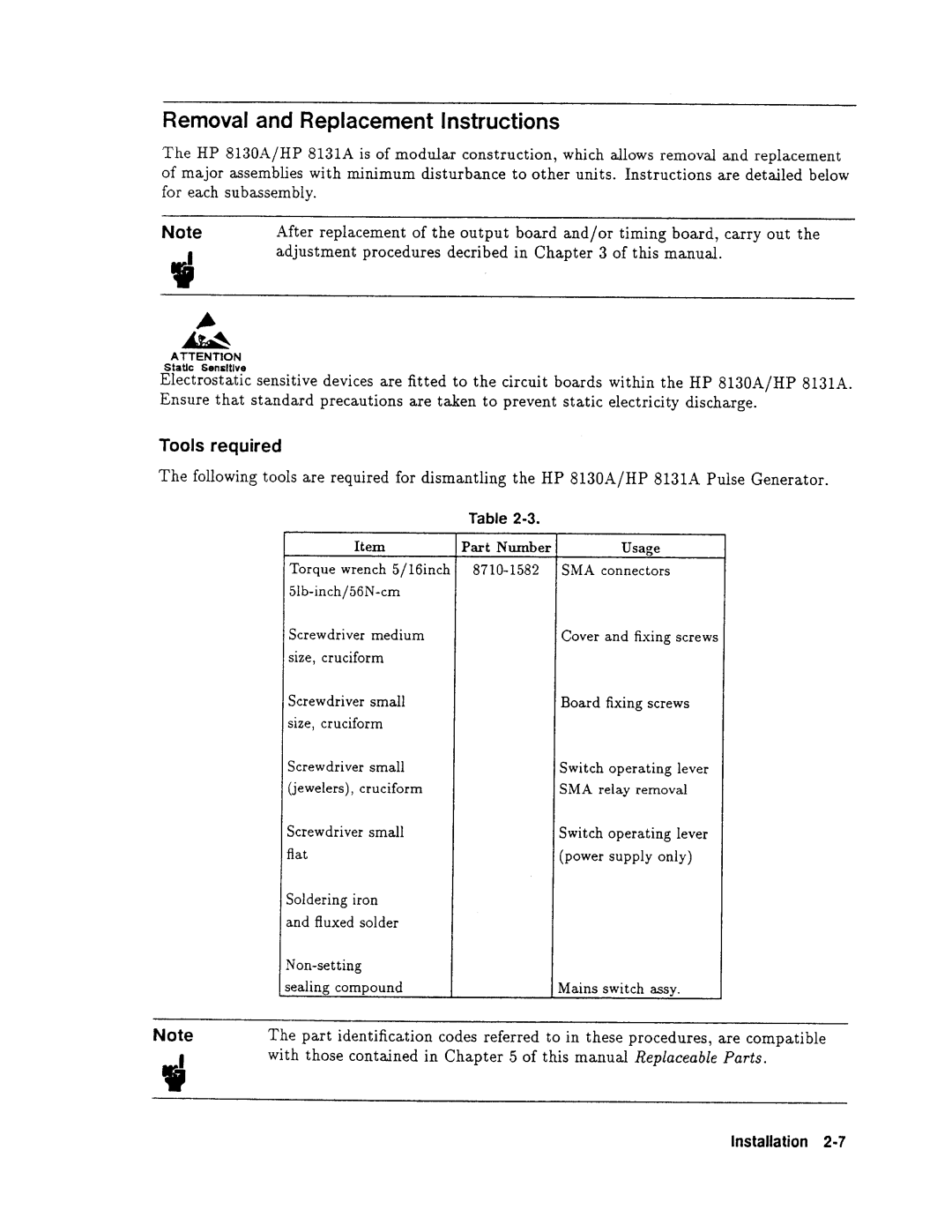 Agilent Technologies 08131-90001 service manual 