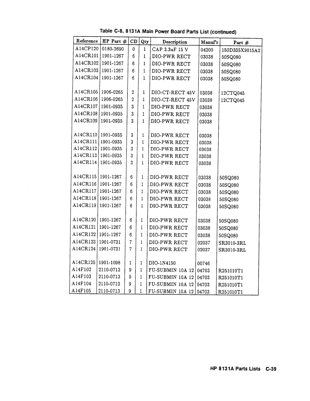 Agilent Technologies 08131-90001 service manual 