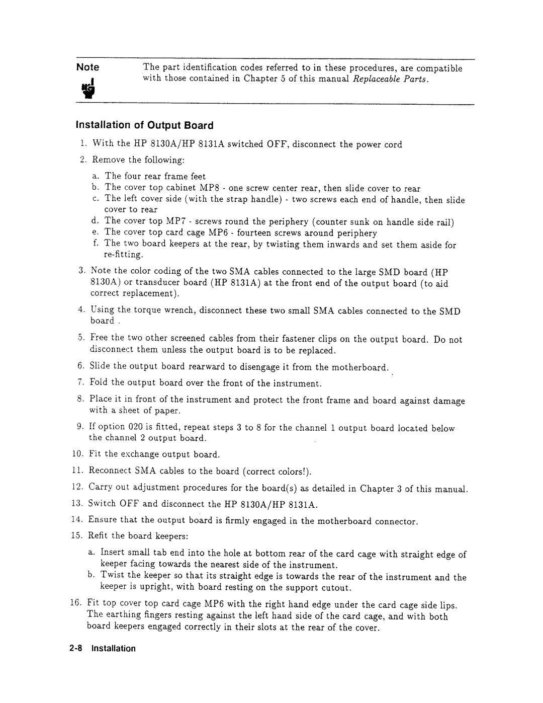 Agilent Technologies 08131-90001 service manual 