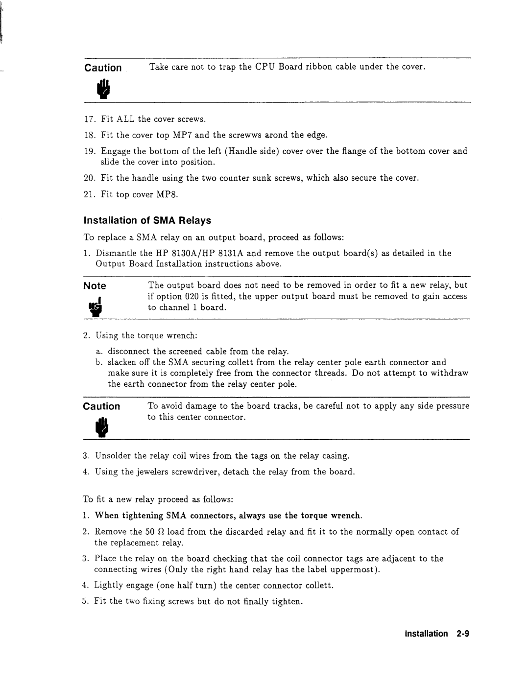 Agilent Technologies 08131-90001 service manual 