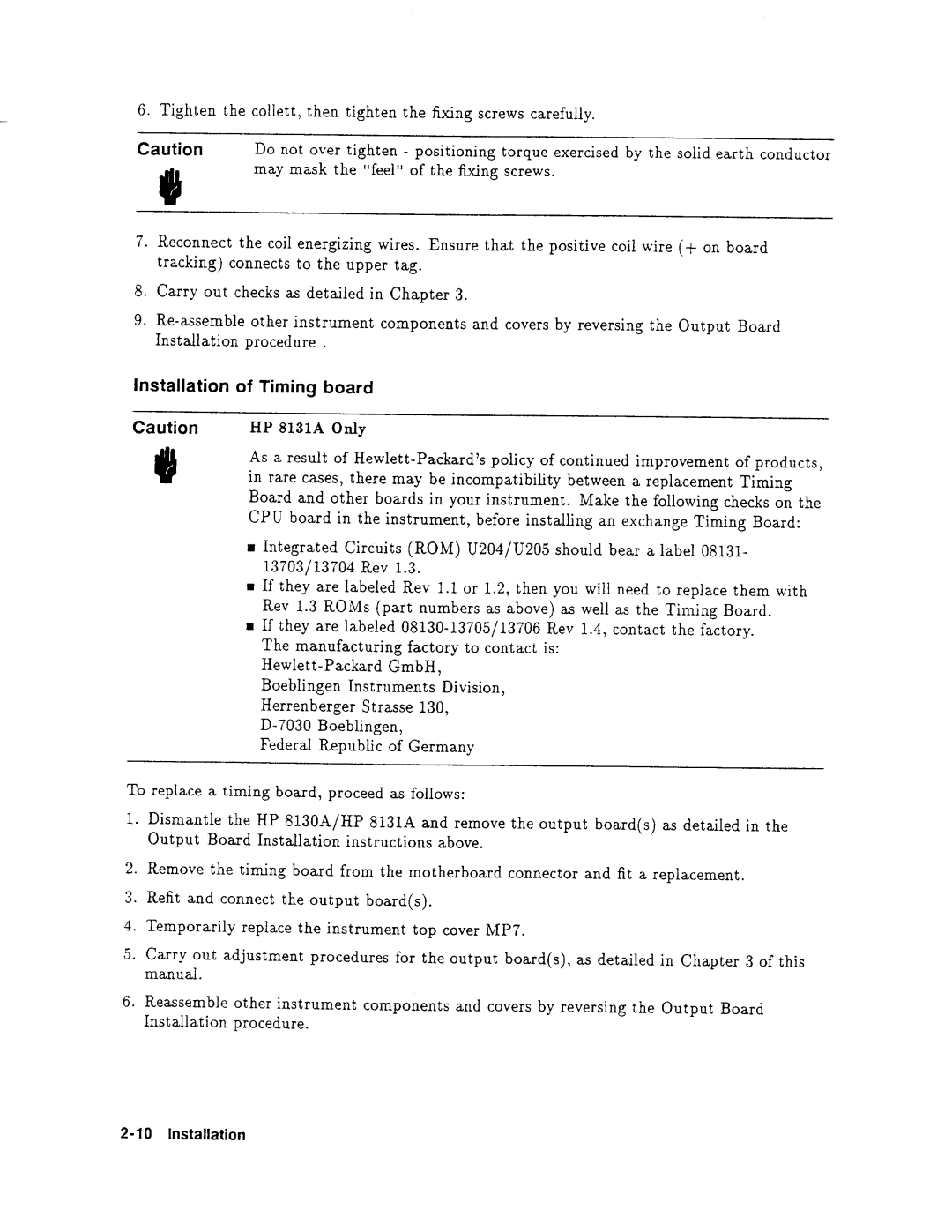 Agilent Technologies 08131-90001 service manual 