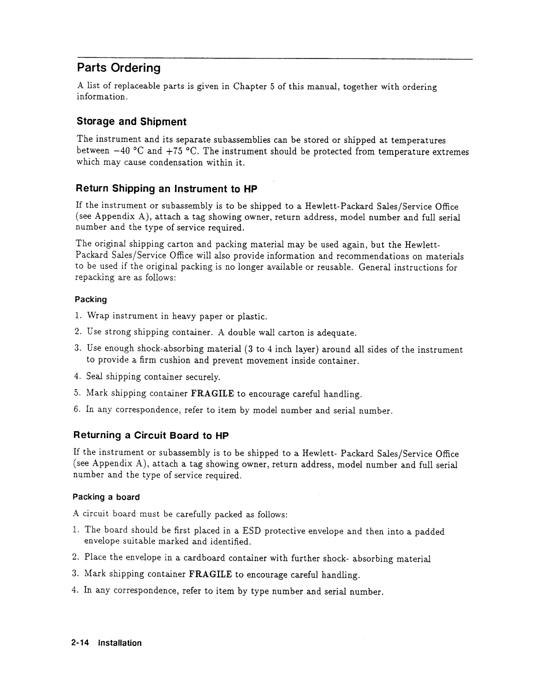 Agilent Technologies 08131-90001 service manual 