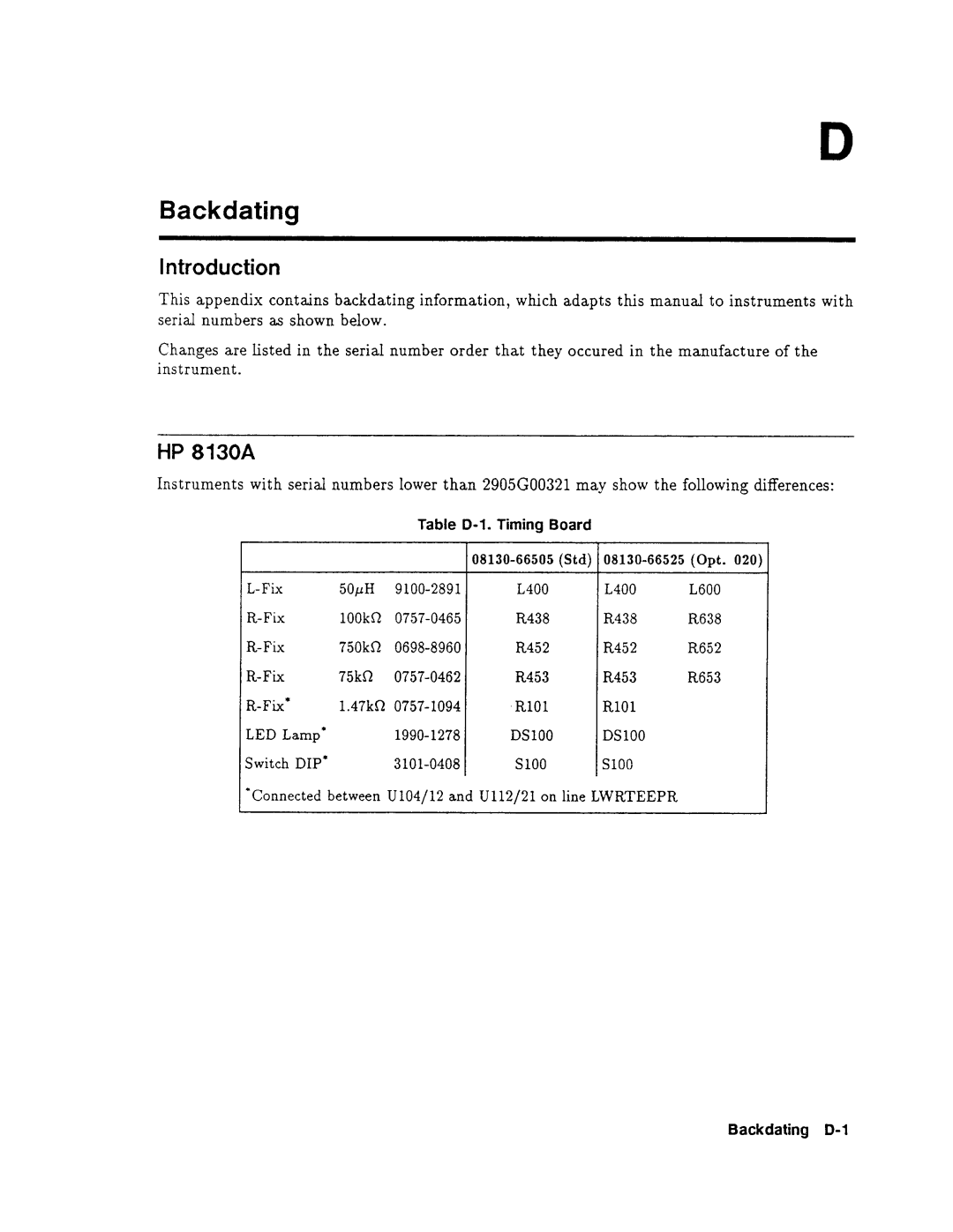 Agilent Technologies 08131-90001 service manual 