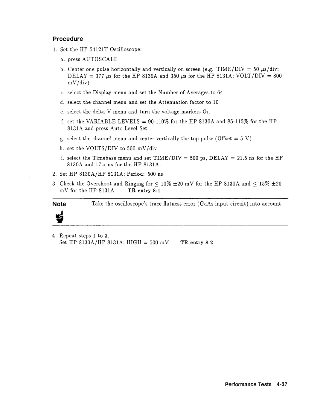 Agilent Technologies 08131-90001 service manual 