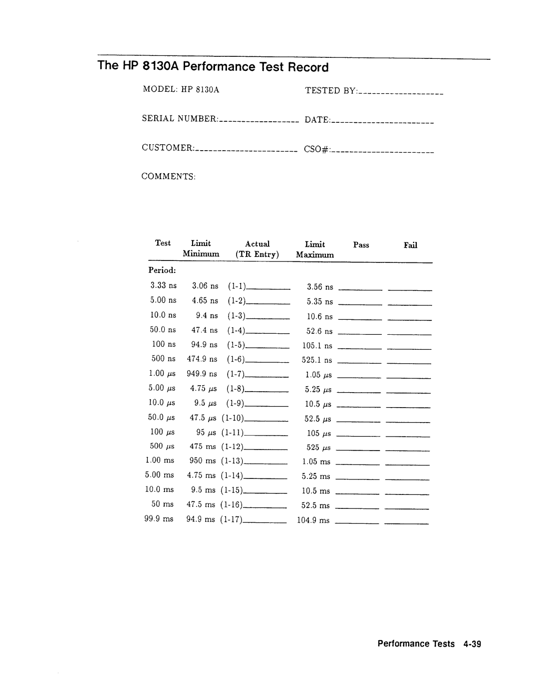 Agilent Technologies 08131-90001 service manual 