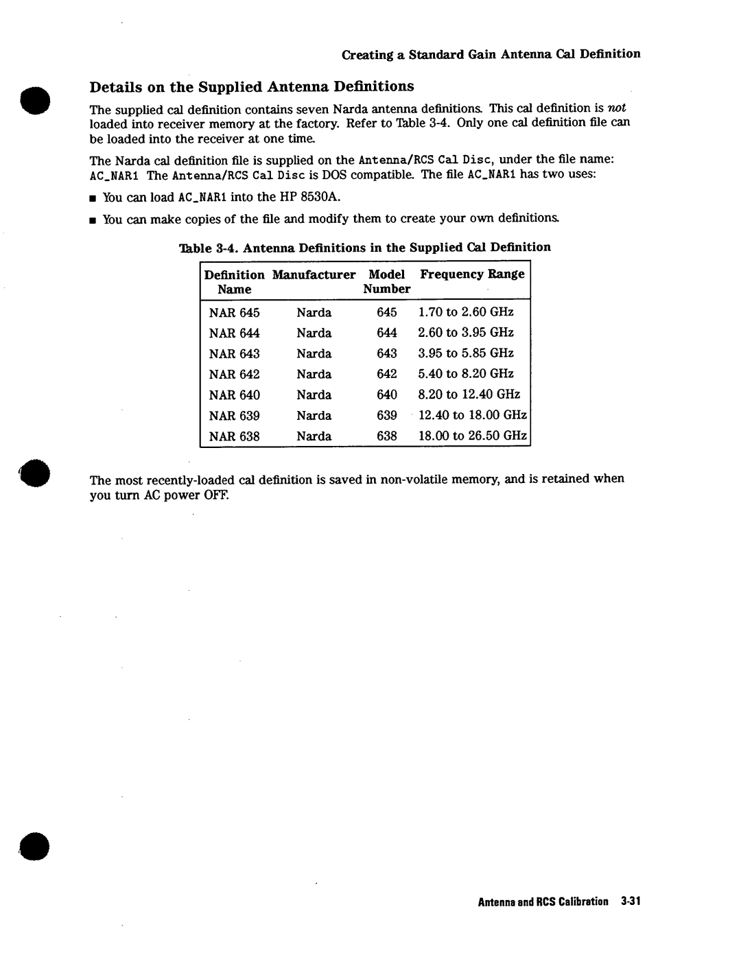 Agilent Technologies 08530-90016 manual 