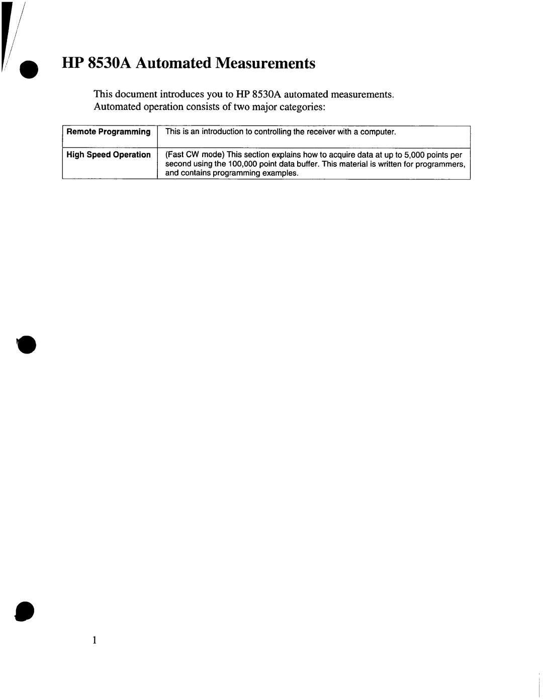 Agilent Technologies 08530-90016 manual 