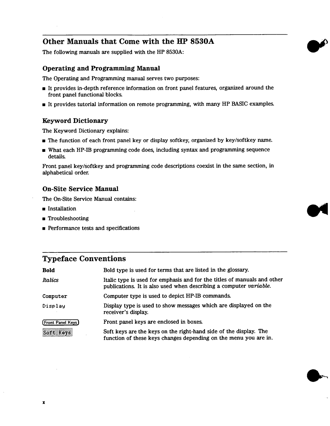 Agilent Technologies 08530-90016 manual 