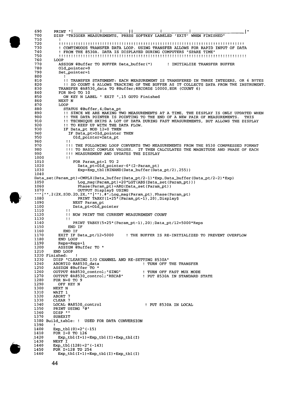 Agilent Technologies 08530-90016 manual 