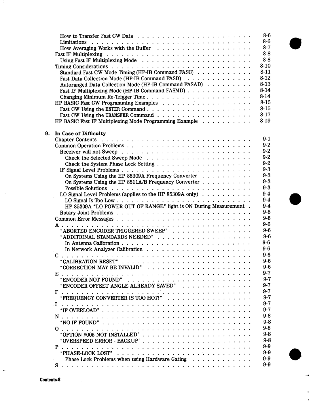 Agilent Technologies 08530-90016 manual 