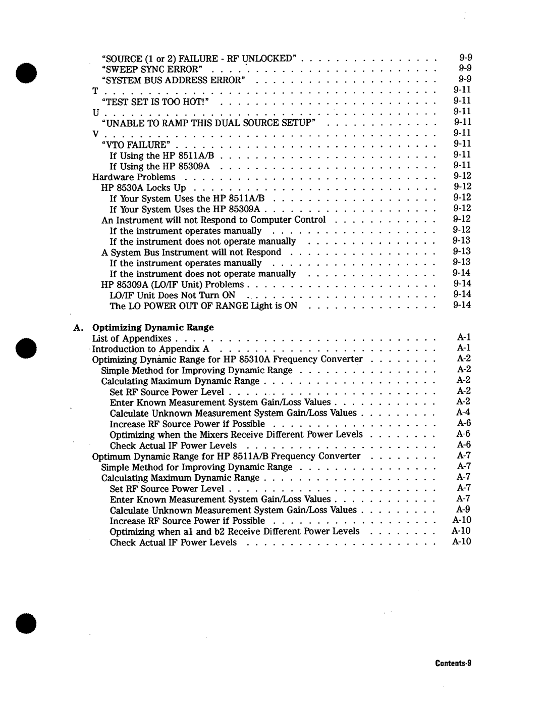 Agilent Technologies 08530-90016 manual 