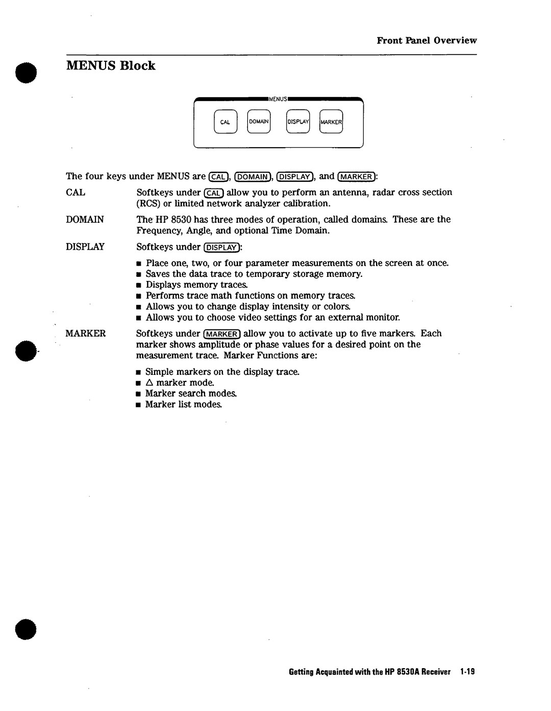 Agilent Technologies 08530-90016 manual 