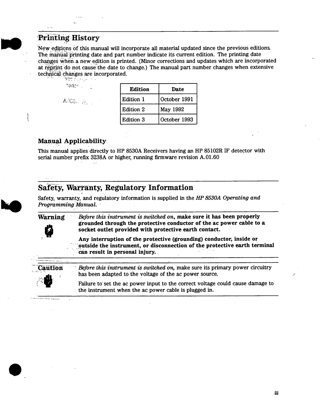 Agilent Technologies 08530-90016 manual 