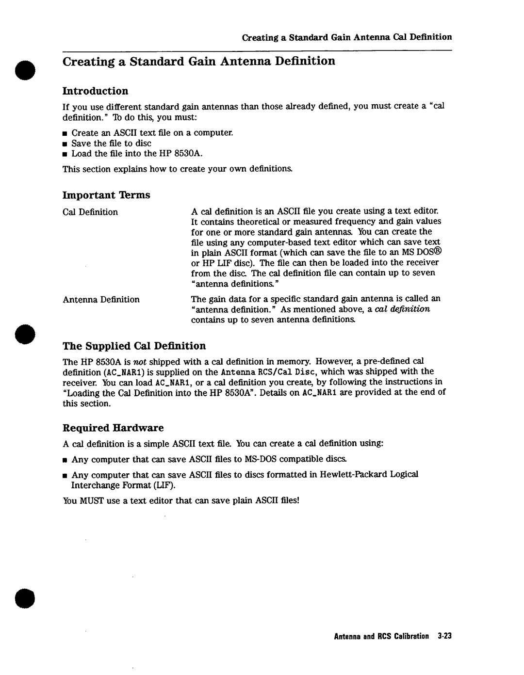 Agilent Technologies 08530-90016 manual 