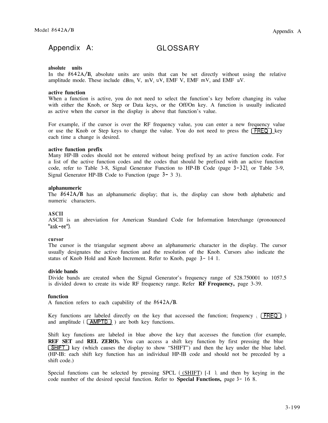 Agilent Technologies 08642-90224 manual Appendix a 