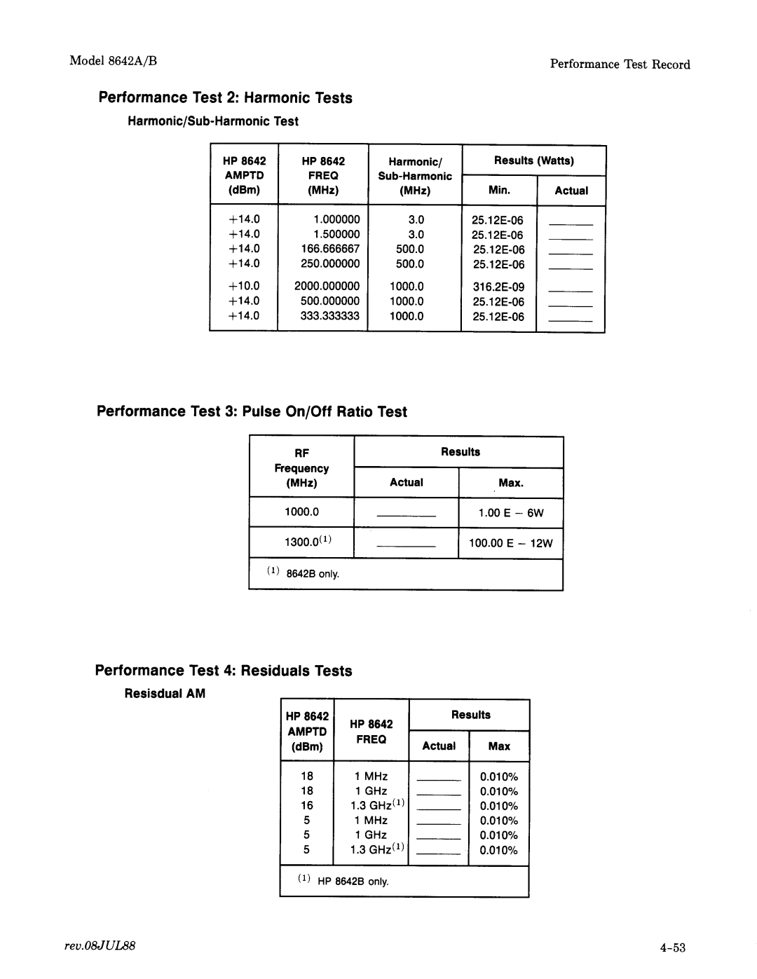 Agilent Technologies 08642-90224 manual 