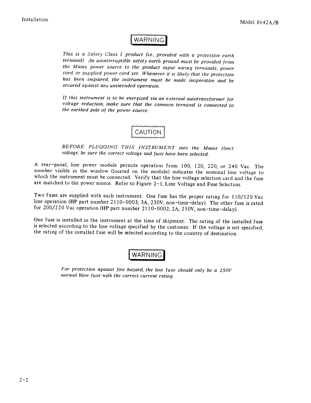 Agilent Technologies 08642-90224 manual 