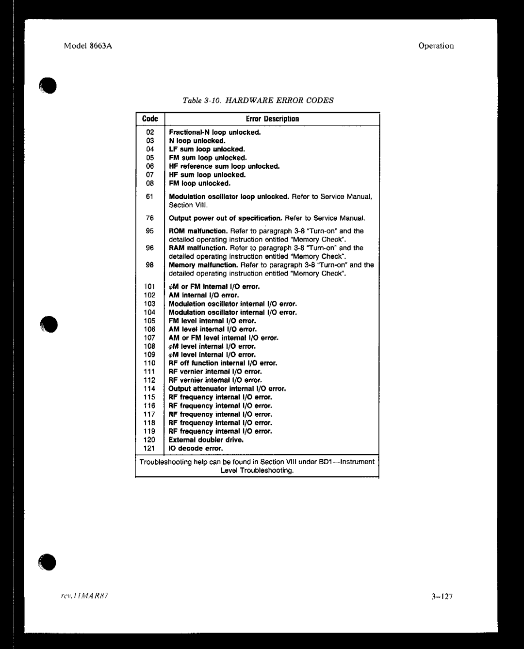 Agilent Technologies 08663-90069 manual 