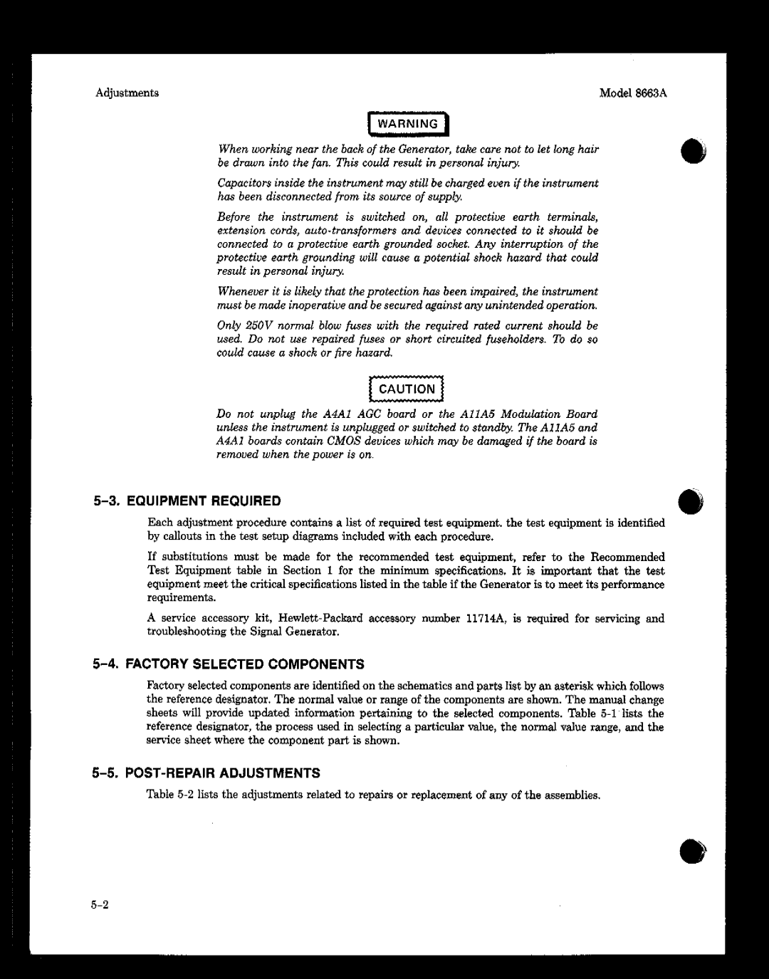 Agilent Technologies 08663-90069 manual 