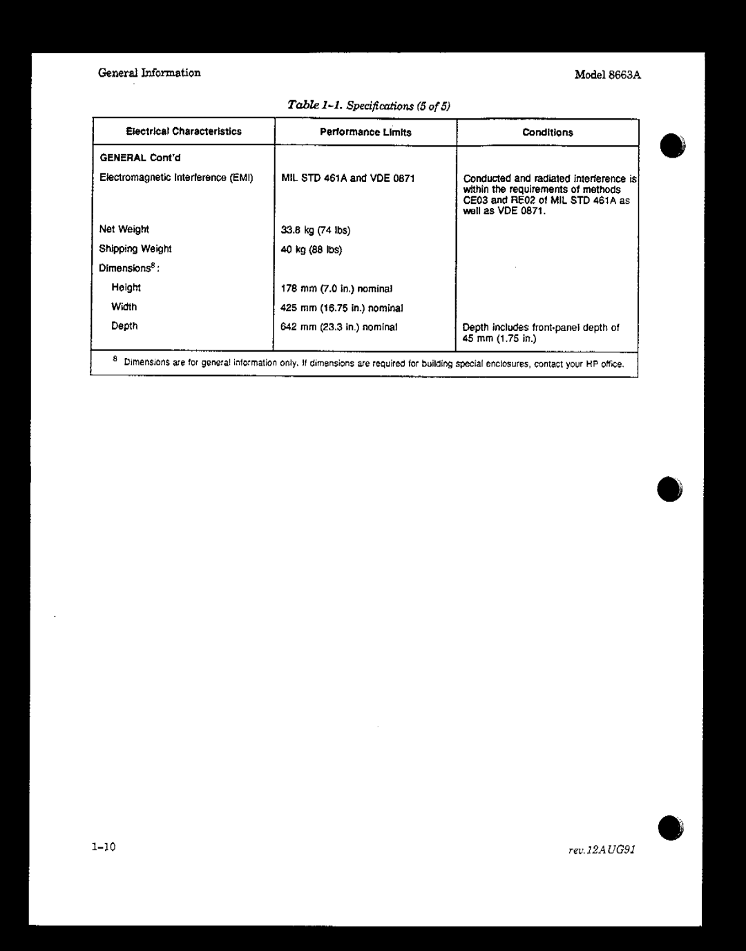 Agilent Technologies 08663-90069 manual 