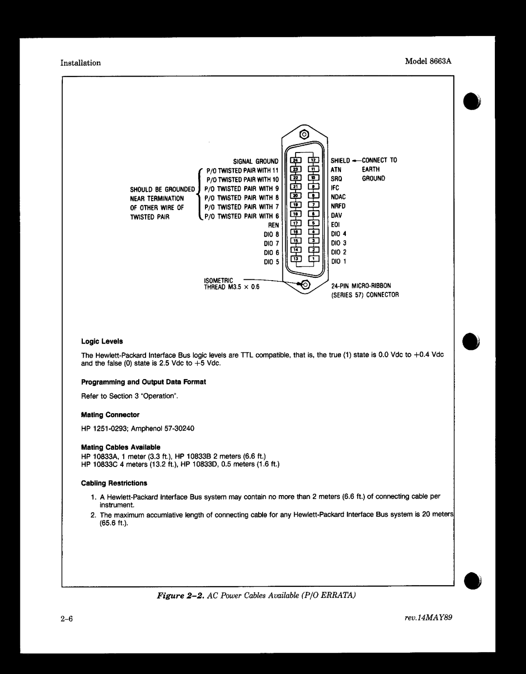 Agilent Technologies 08663-90069 manual 