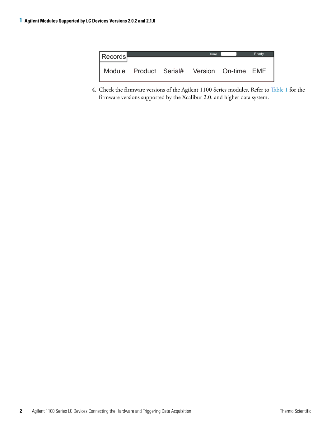 Agilent Technologies 1100 Series manual Records 