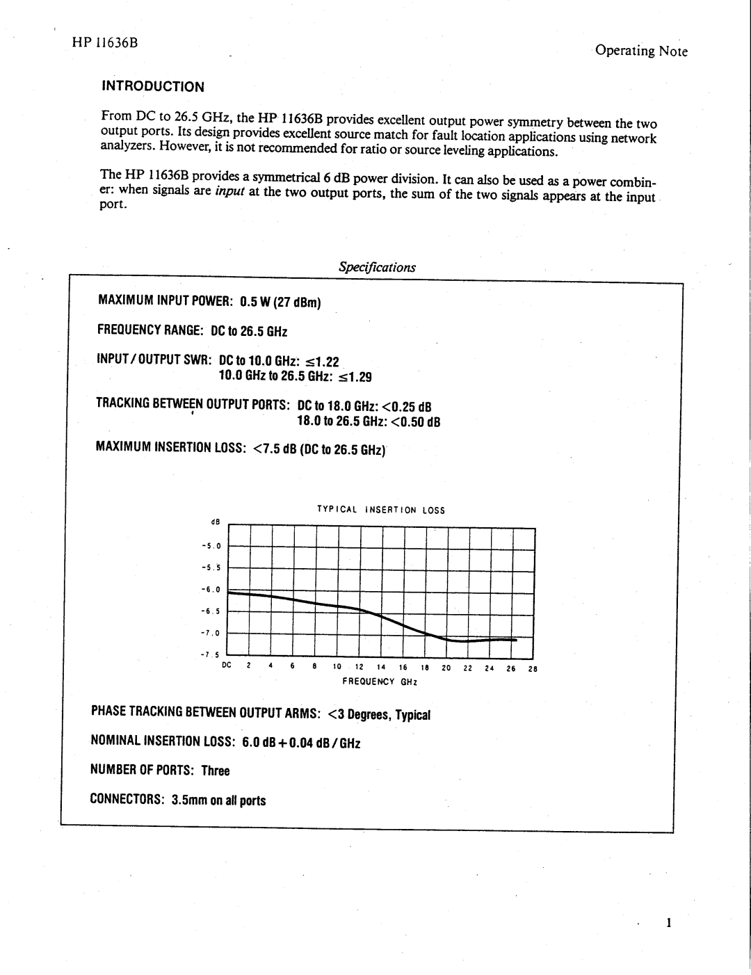 Agilent Technologies 11636B manual 