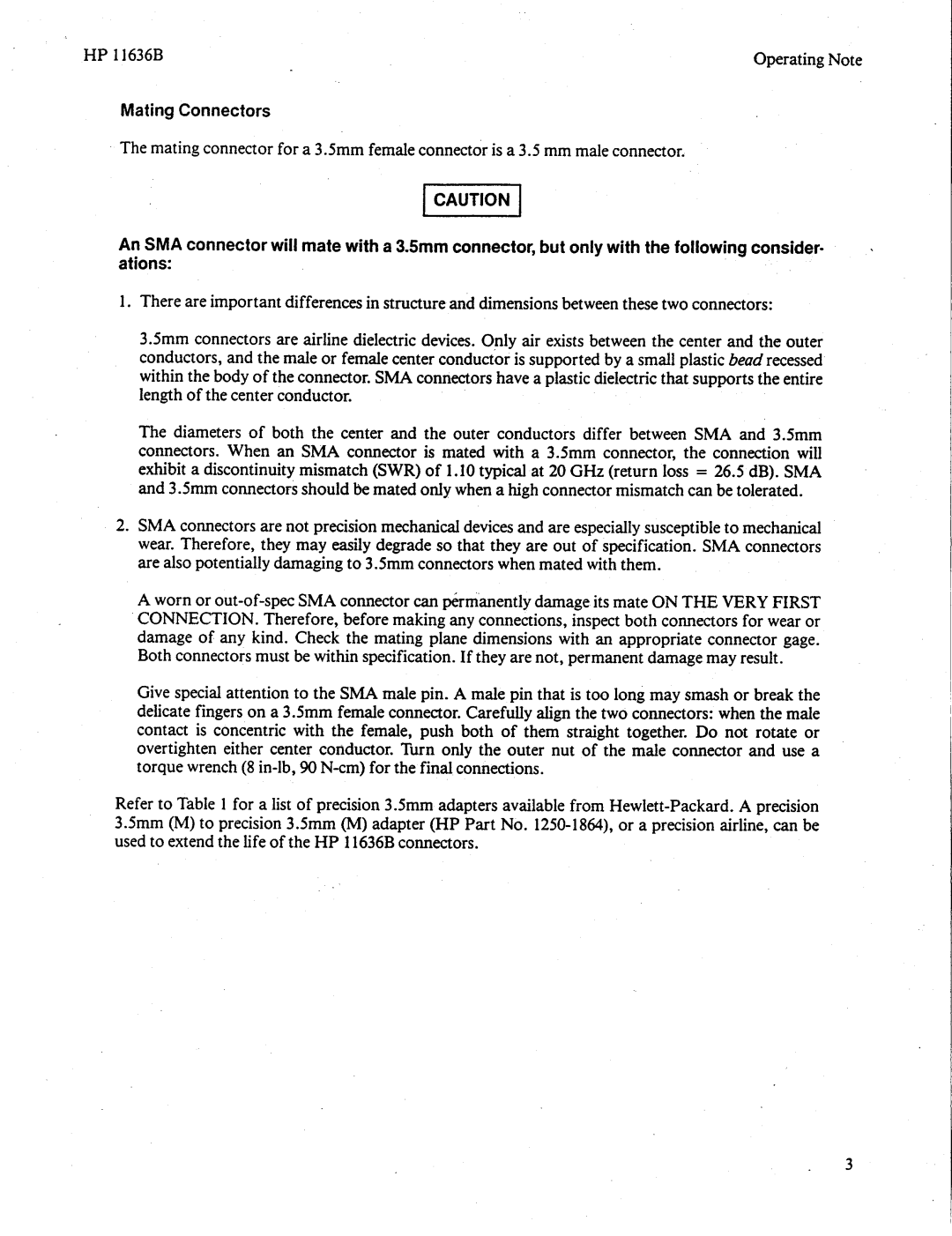 Agilent Technologies 11636B manual 