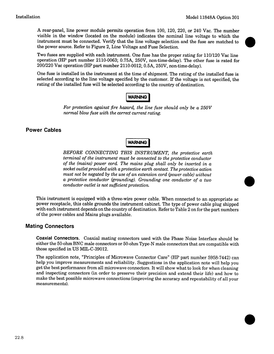 Agilent Technologies 11848-90004 service manual 