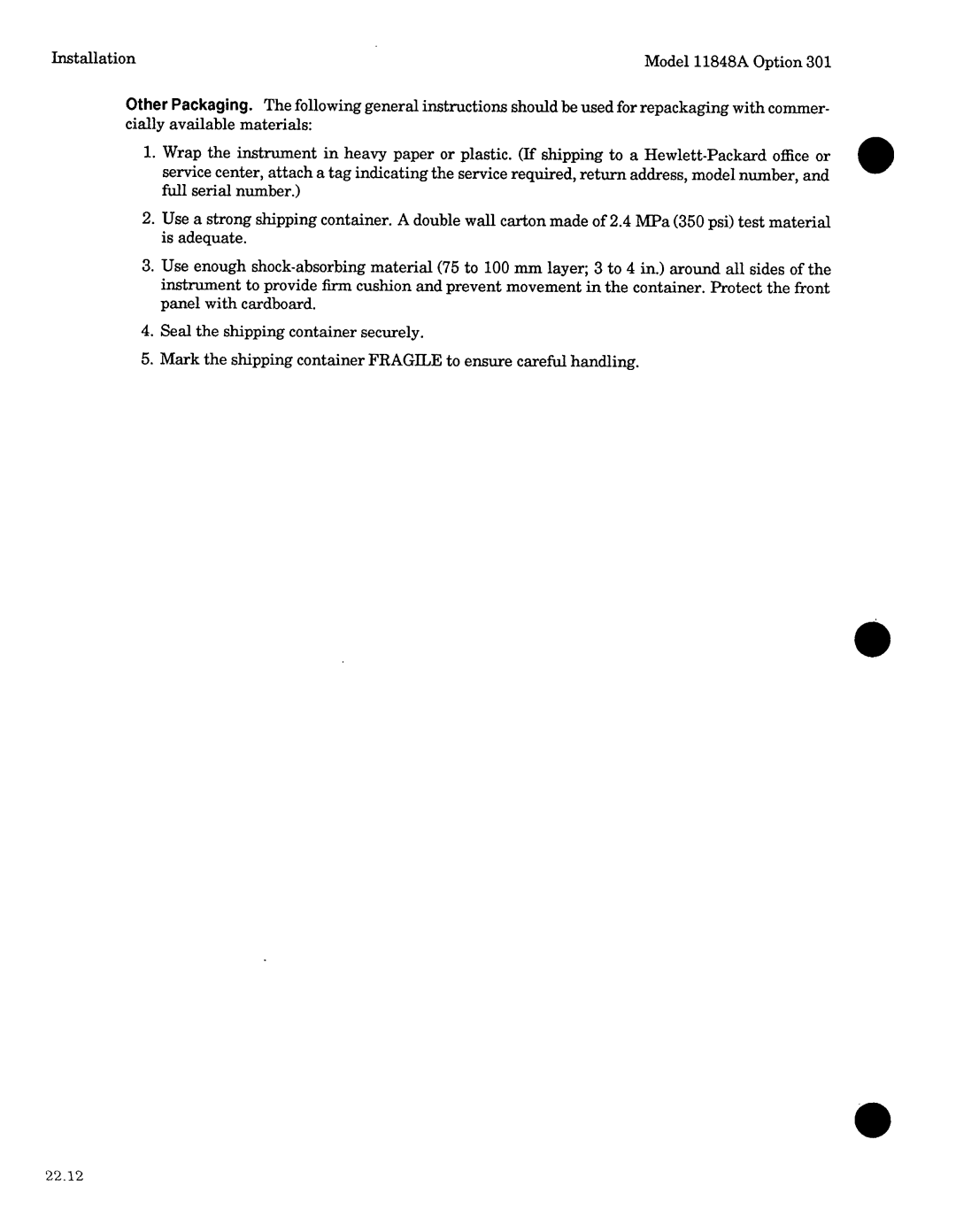 Agilent Technologies 11848-90004 service manual 