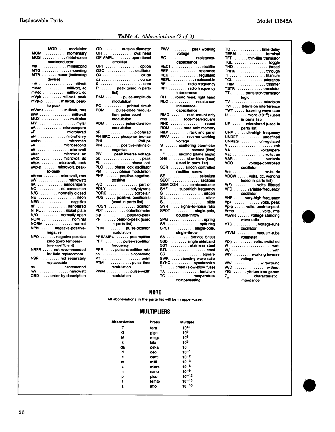 Agilent Technologies 11848-90004 service manual 