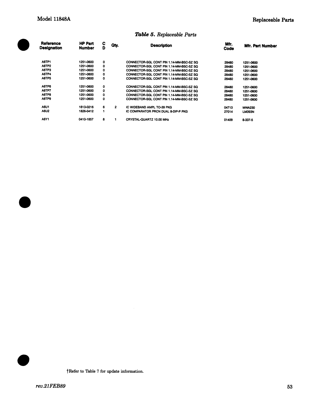 Agilent Technologies 11848-90004 service manual 