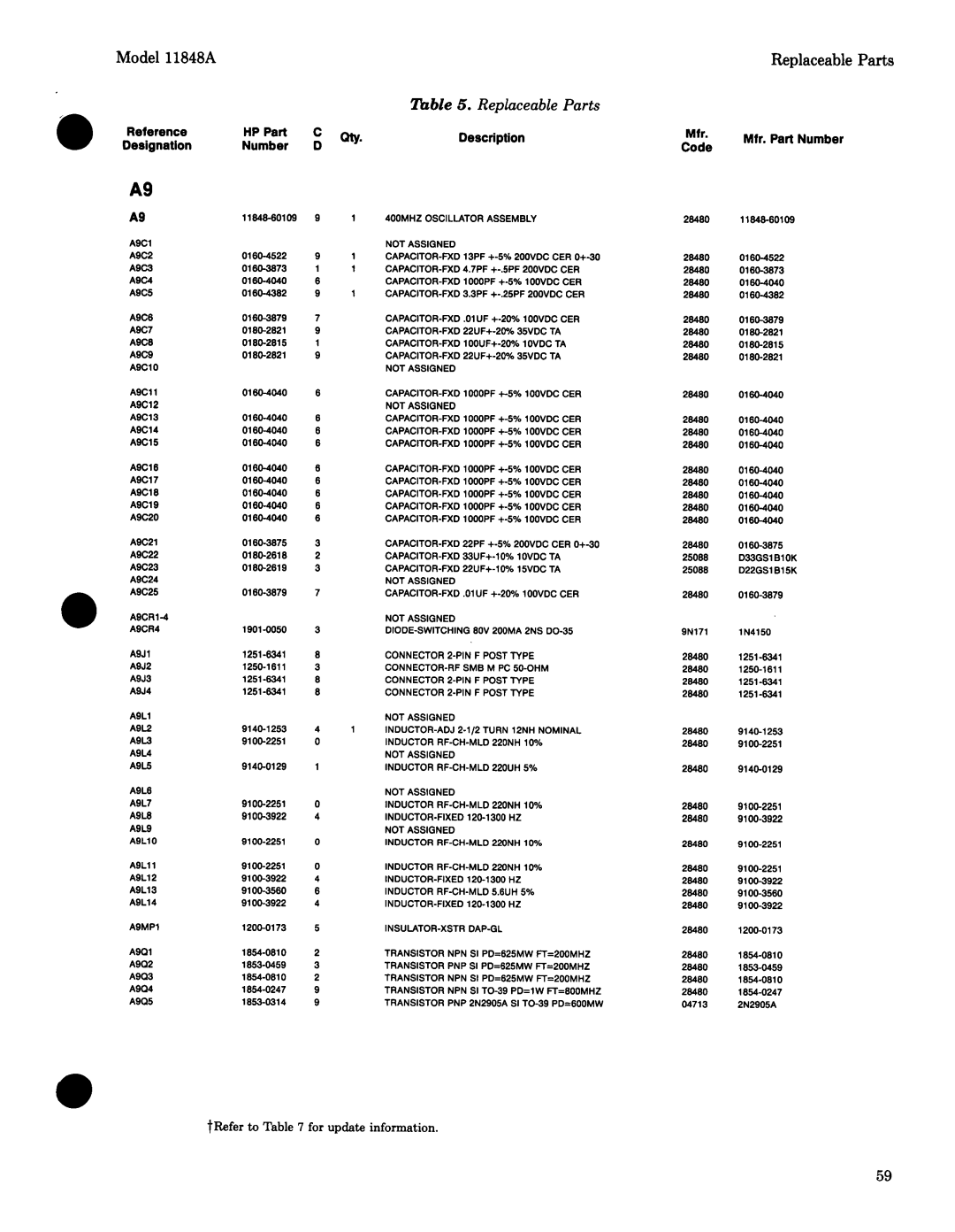 Agilent Technologies 11848-90004 service manual 