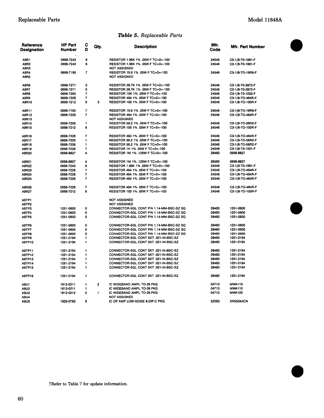 Agilent Technologies 11848-90004 service manual 