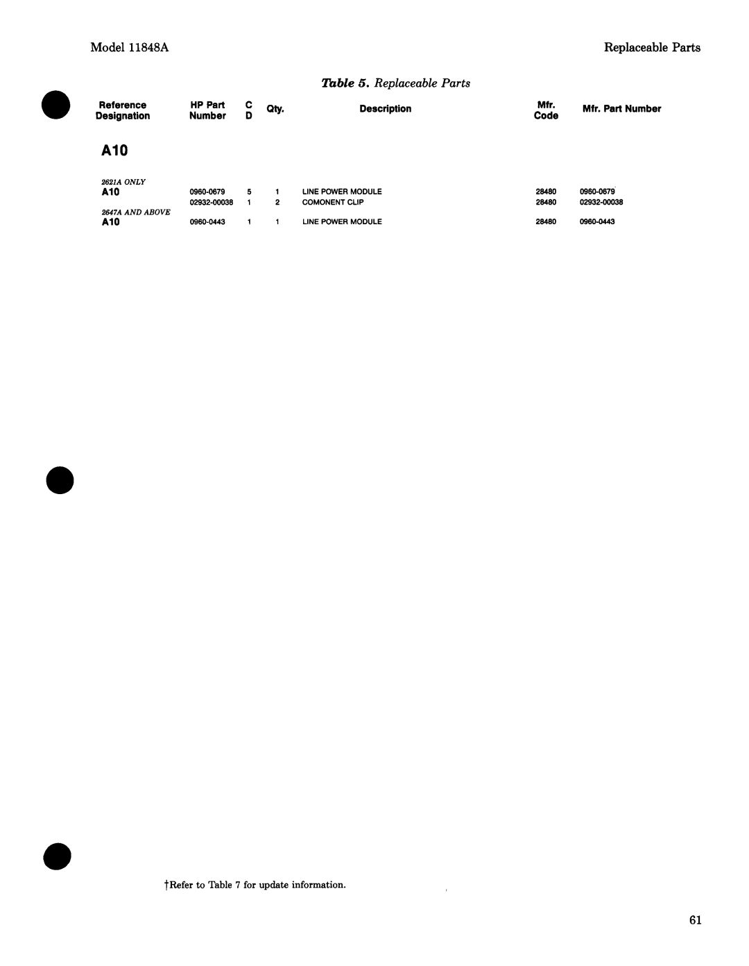 Agilent Technologies 11848-90004 service manual 