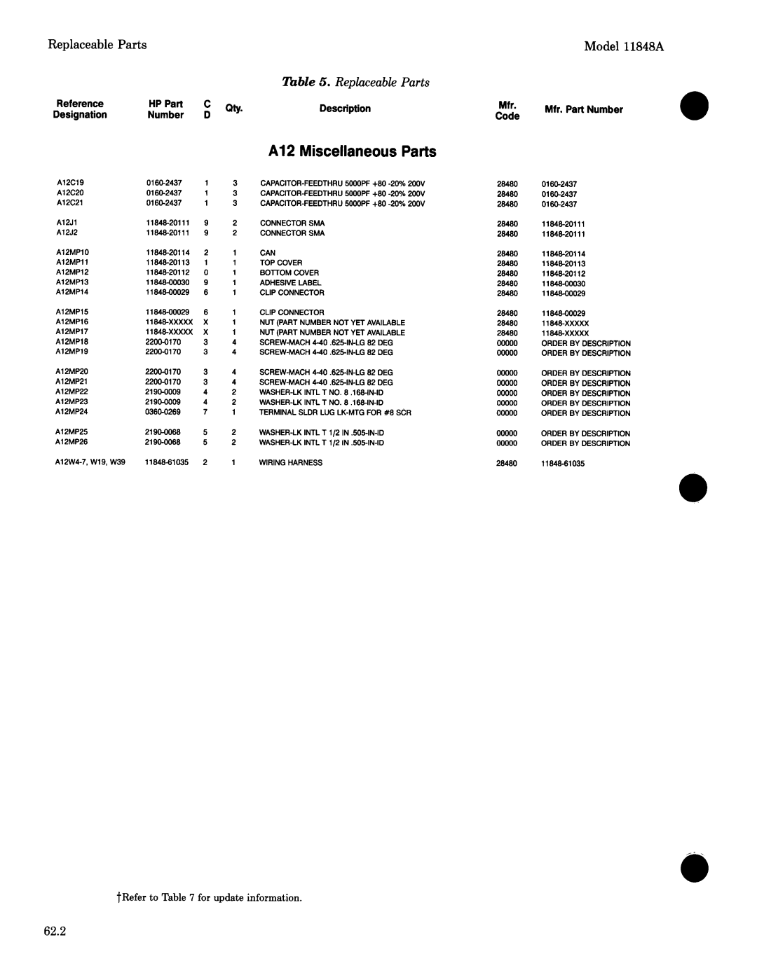 Agilent Technologies 11848-90004 service manual 