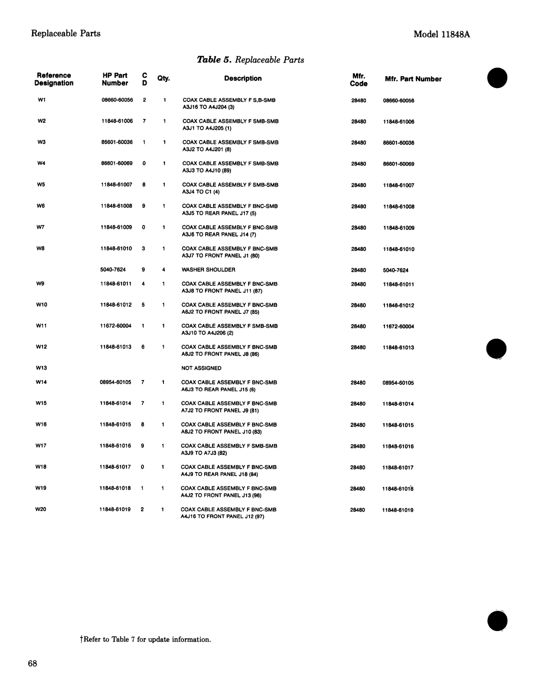 Agilent Technologies 11848-90004 service manual 