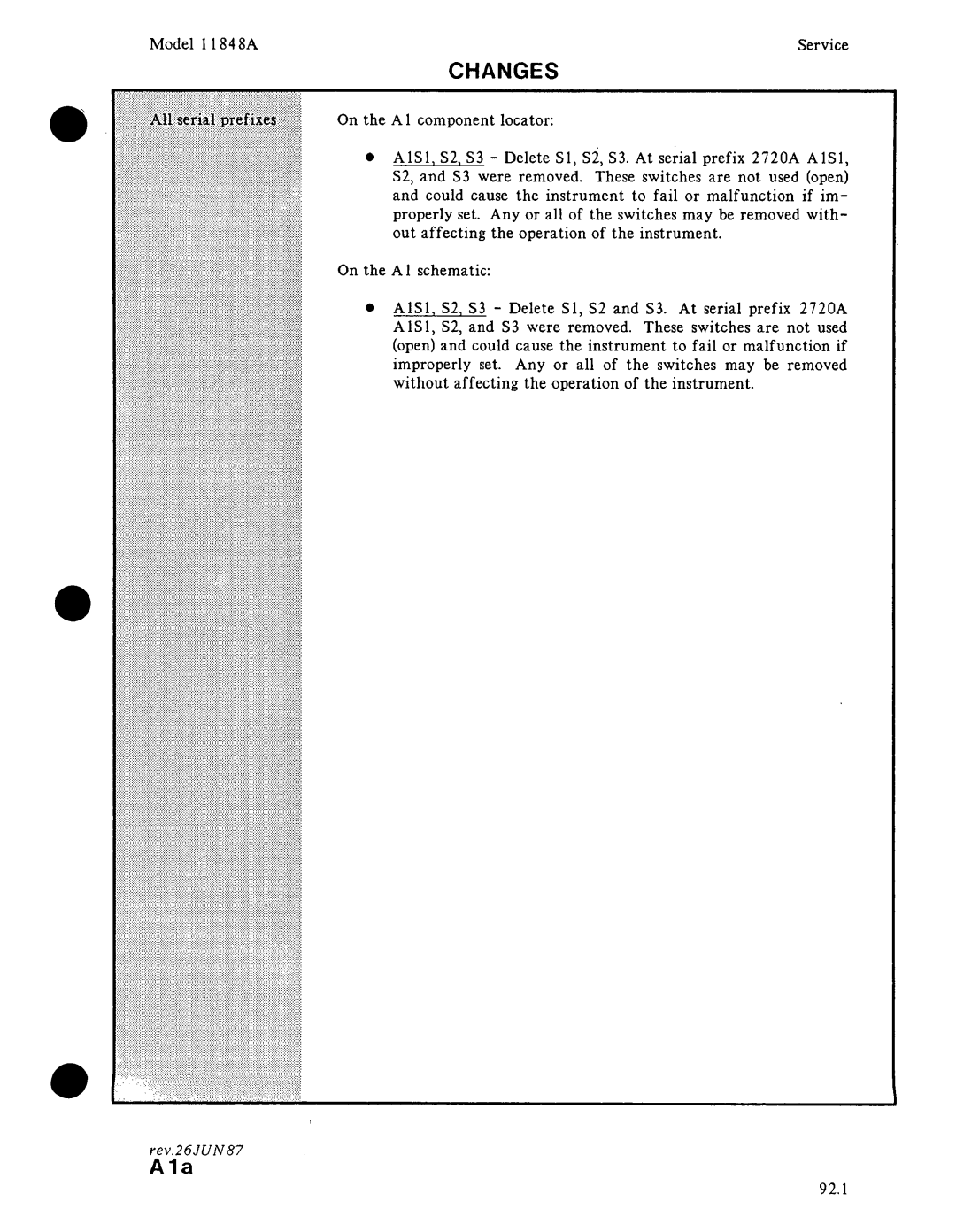 Agilent Technologies 11848-90004 service manual 