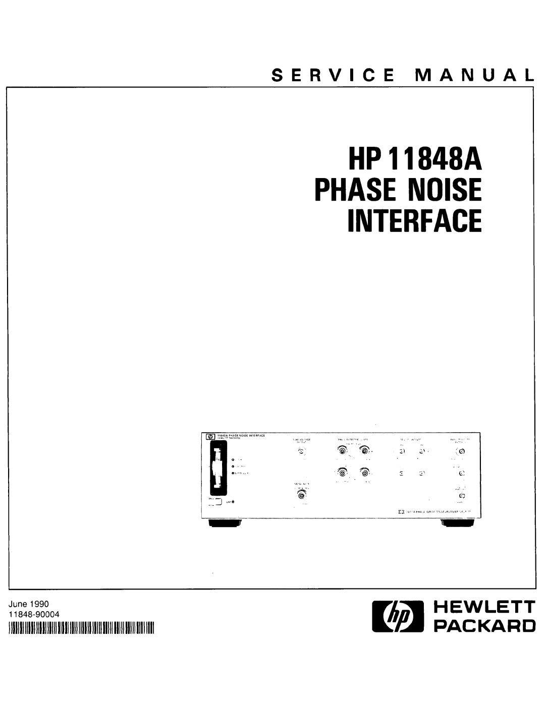 Agilent Technologies 11848-90004 service manual 