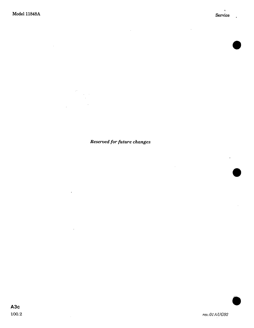 Agilent Technologies 11848-90004 service manual 