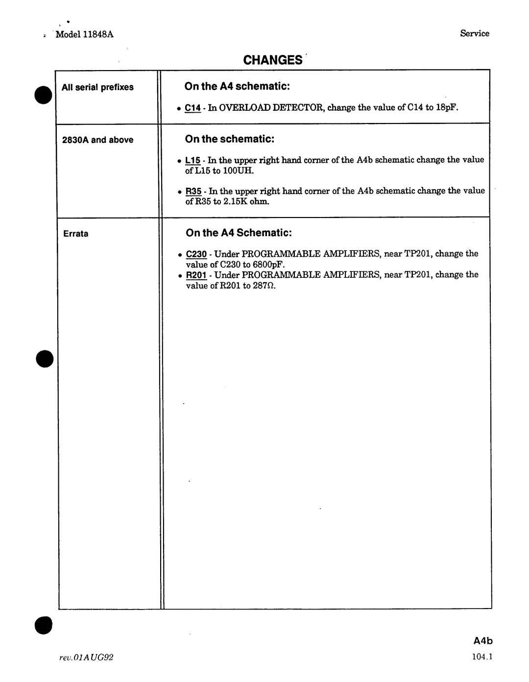 Agilent Technologies 11848-90004 service manual 