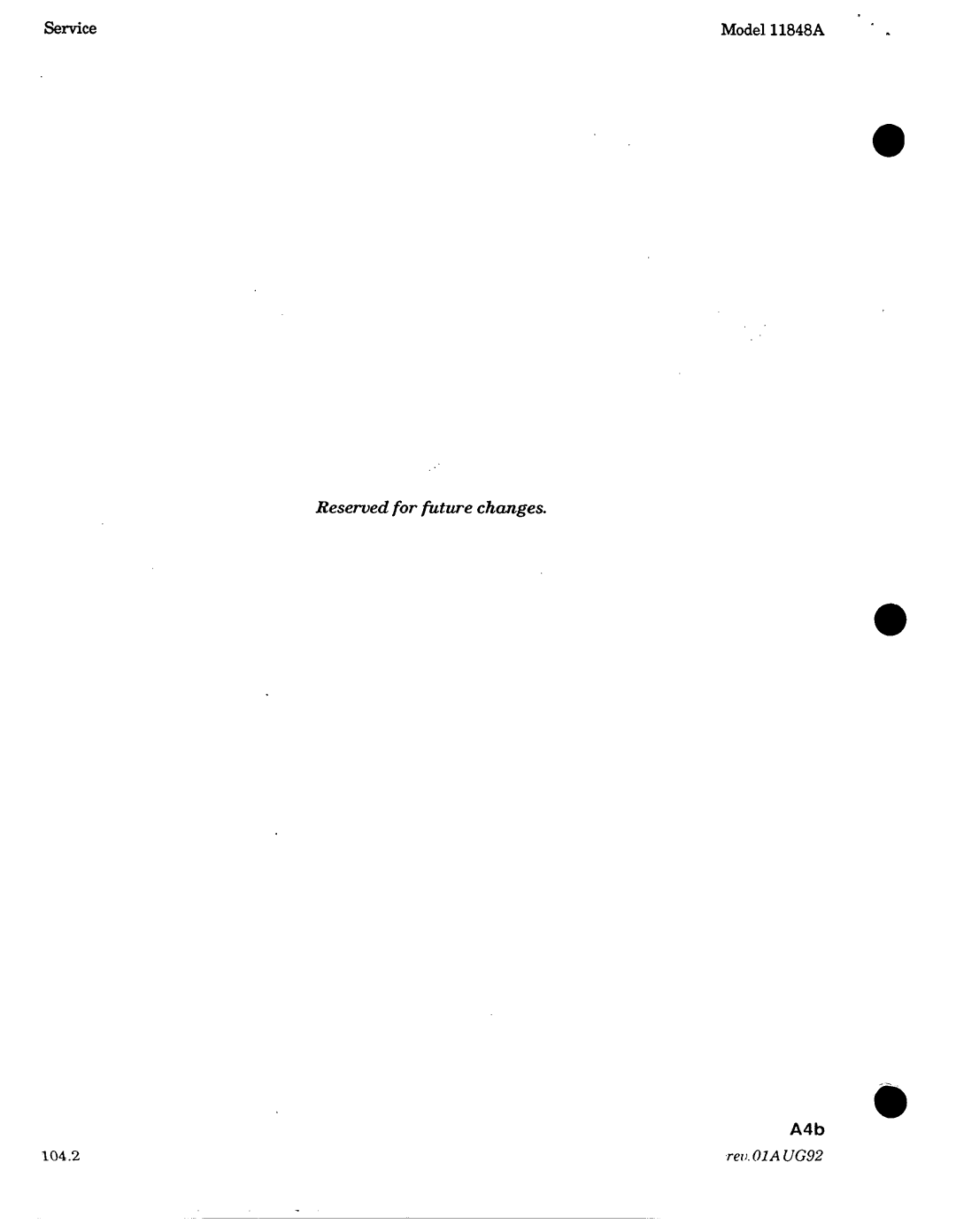 Agilent Technologies 11848-90004 service manual 