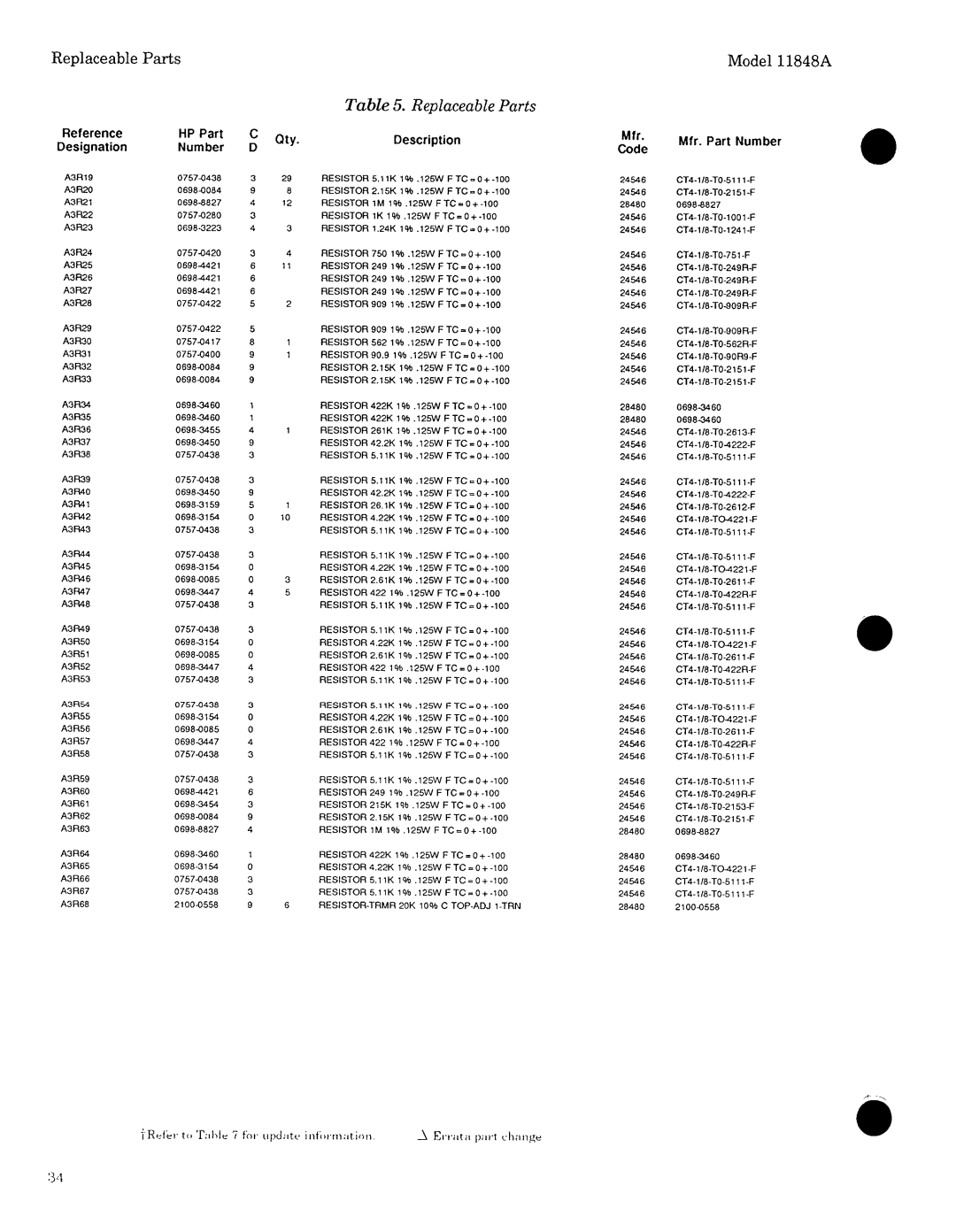 Agilent Technologies 11848-90004 service manual 