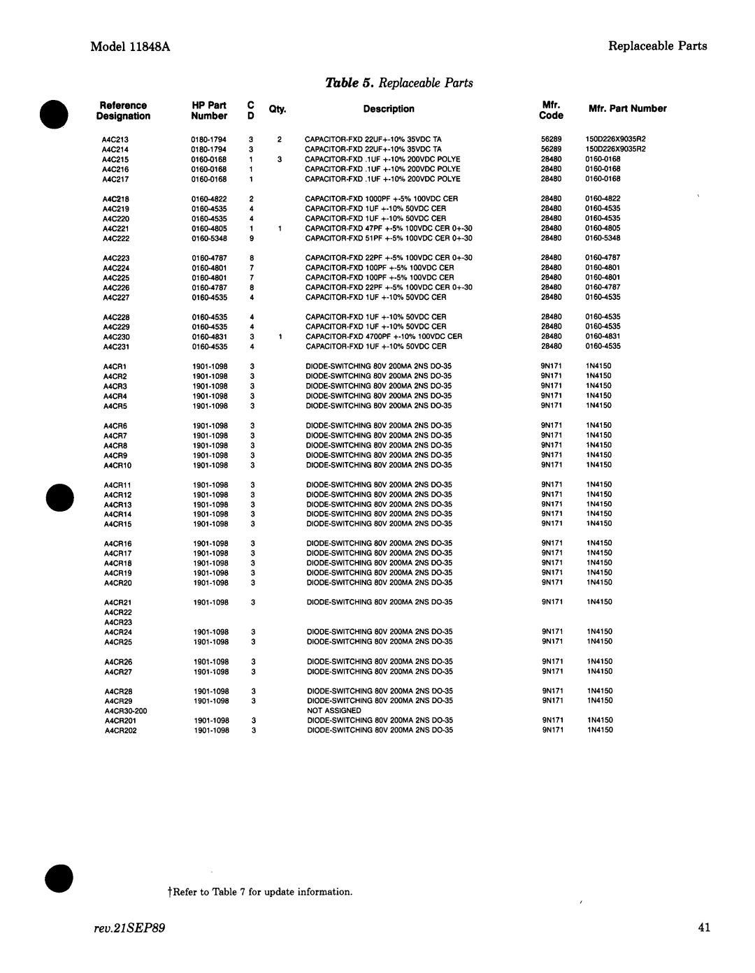 Agilent Technologies 11848-90004 service manual 