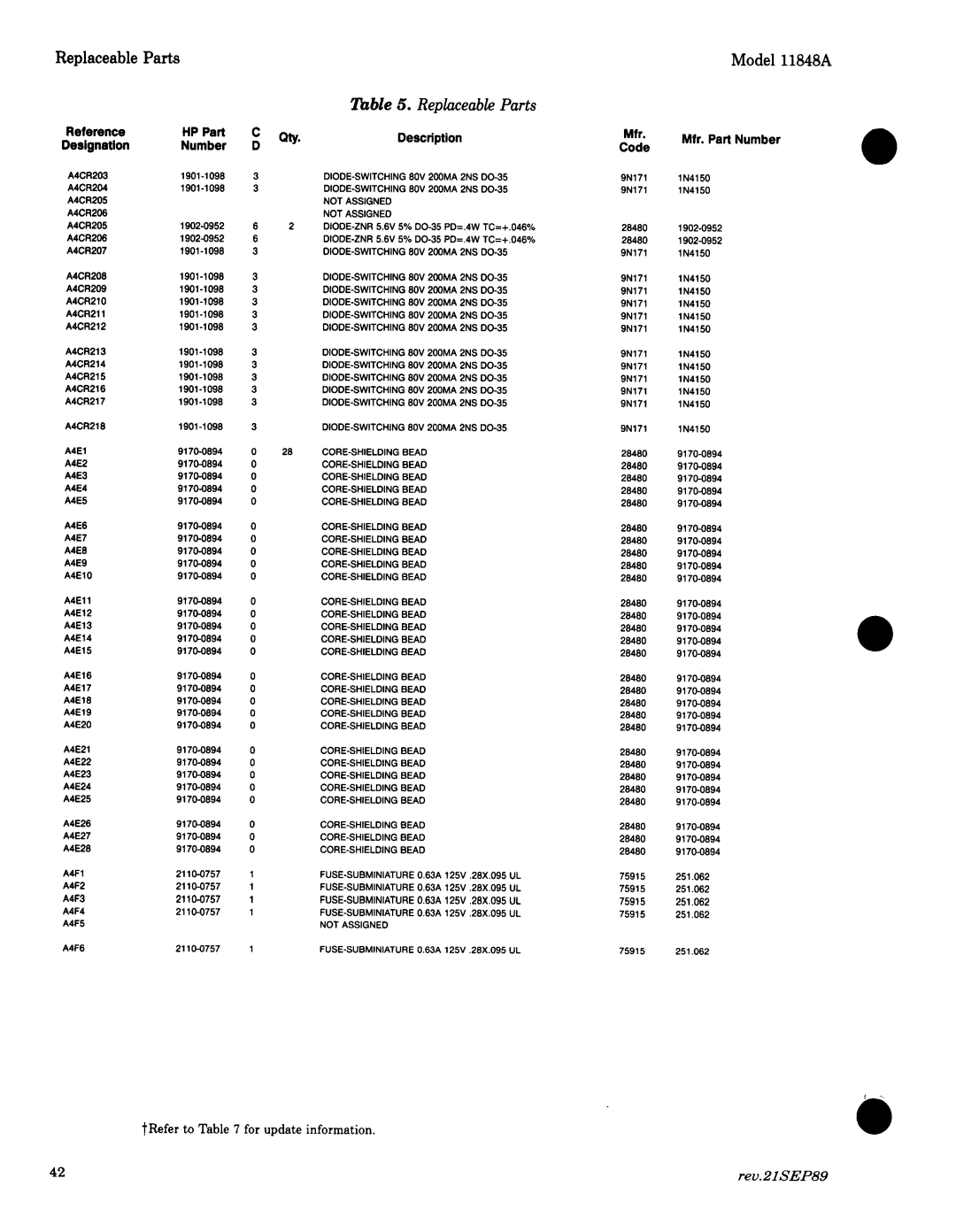 Agilent Technologies 11848-90004 service manual 