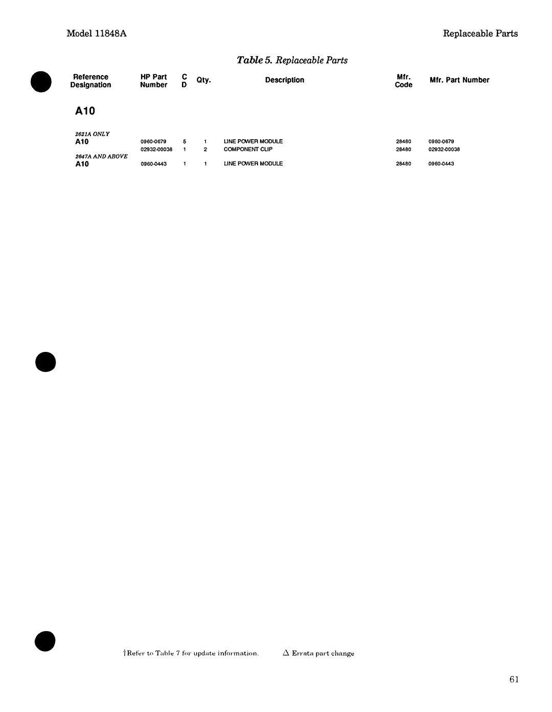 Agilent Technologies 11848-90004 service manual 